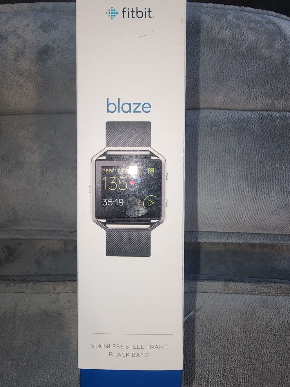 Fitbit Blaze Smartwatch with Black Band and Silver Frame Brand New